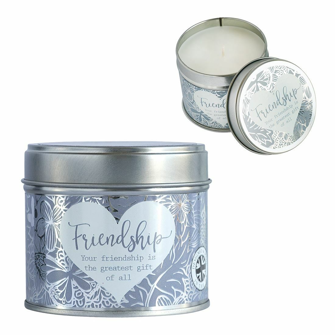Said With Sentiment Friendship Candle Tin Linen Scented Home Fragrance Gift
