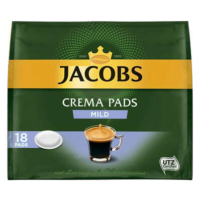 18 Jacobs Crema Pads Mild Kaffee Röstkaffee cremiger Geschmack UTZ Certified