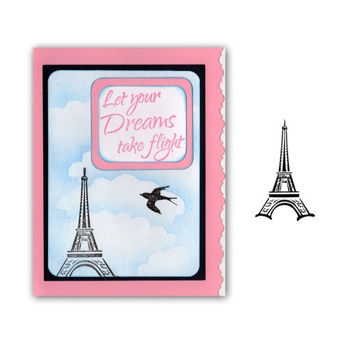 Estampilla de goma de la Torre Eiffel SIN MONTAR, París, Francia, Francia, Viajes, Hito #22 - Imagen 3 de 3