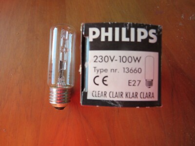 HOCHWERTIGE PHILIPS HALOGEN A HALOLUX 100W CL E27 KLAR DIMMBAR 2000h 1550lm