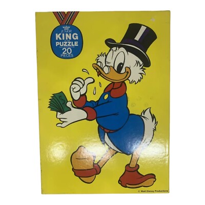 スクルージ・マックダック Walt Disney - Scrooge McDuck Vintage Children's 20pc Jigsaw Puzzle
