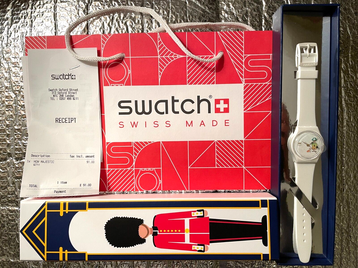 Swatch 'How Majestic' Queen's Platinum Jubilee Colour Changing