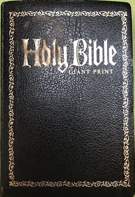 1973 Holy Bible Giant Print King James KJV Red Letter Ed. Regency 881 ...
