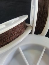  1 Walnut  Black Spec Genuine Irish Linen Single Pool Billiard Cue Wrap Spool