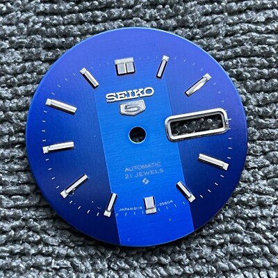 ORIGINAL NEW OLD STOCK DIAL FOR SEIKO5 6119-5490 BLUE VERY RARE | eBay