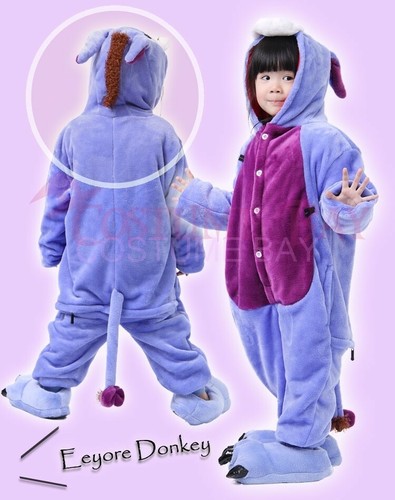Kids Children's Onesie Unisex Kigurumi Animal Jumpsuit Costume Pajamas Sleepwear - Picture 140 of 183
