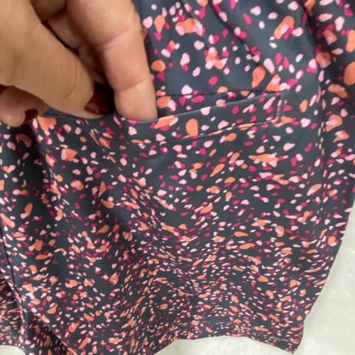 Athleta Romper Shorts Girls L/12 Gray Pink Dot 1 Piece Sleeveless Tank Outfit - Picture 12 of 15