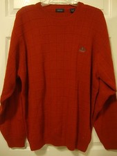 Mens IZOD red sweater, sz L