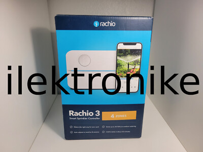 Brand NEW Rachio 3 Smart Sprinkler Controller 4 Zone 3rd Gen 4ZULW-C