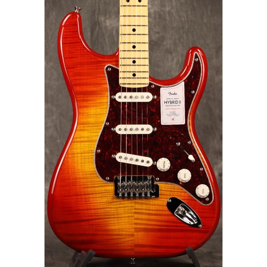 Fender 2024 Collection MIJ Hybrid II Stratocaster Flame Sunset