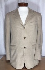 Tommy Hilfiger Vintage Retro Tan Corduroy 3 Button Jacket Blazer Mens 40R