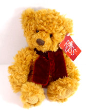 Russ Timber Teddy Bear Plush Red Scarf 9" NWT