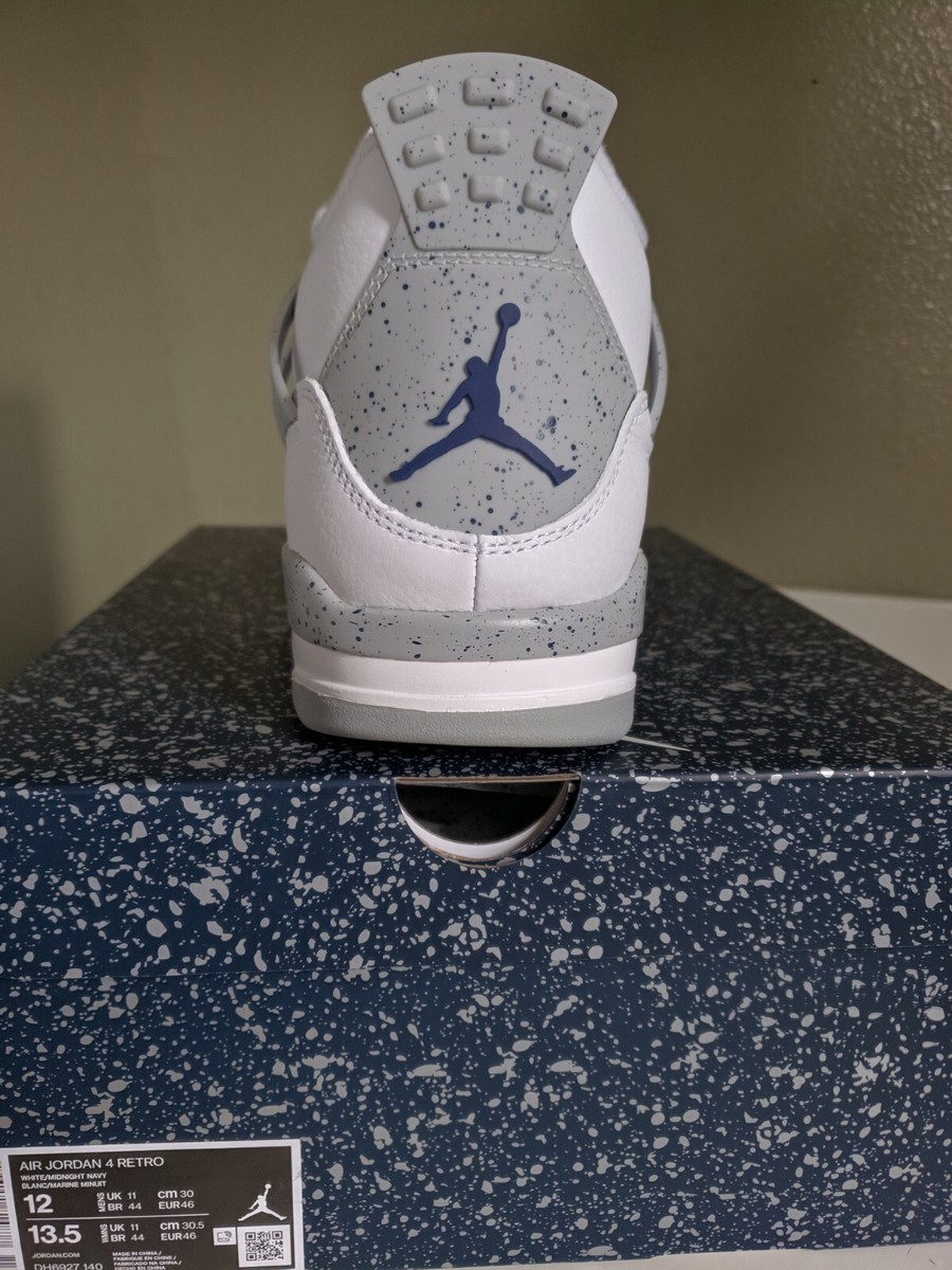 Air Jordan 4 ホワイト/ミッドナイトネイビー/グレー Nike Air Jordan 4 Retro “White/Midnight Navy”が国内10月29日