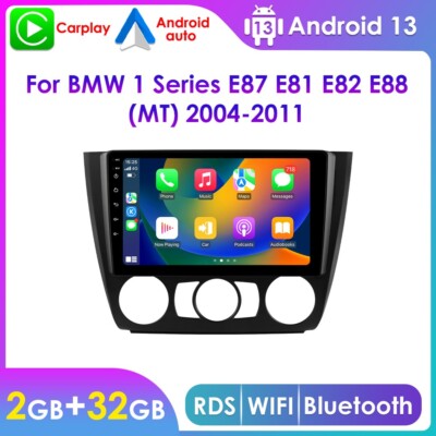 For BMW E87 E81 E82 E88 2004-2011 9''Touch Screen Android 13 Car Stereo Radio BT