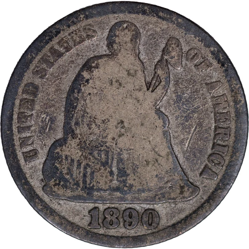 1890-S Seated Liberty Dime ~ Good Details