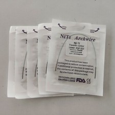 10 Packs Orthodontic Dental Super Elastic Niti Rectangular Arch Wire White Color