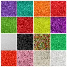 BeadTin 3mm Round Plastic Beads (2500pcs) - Style Choice