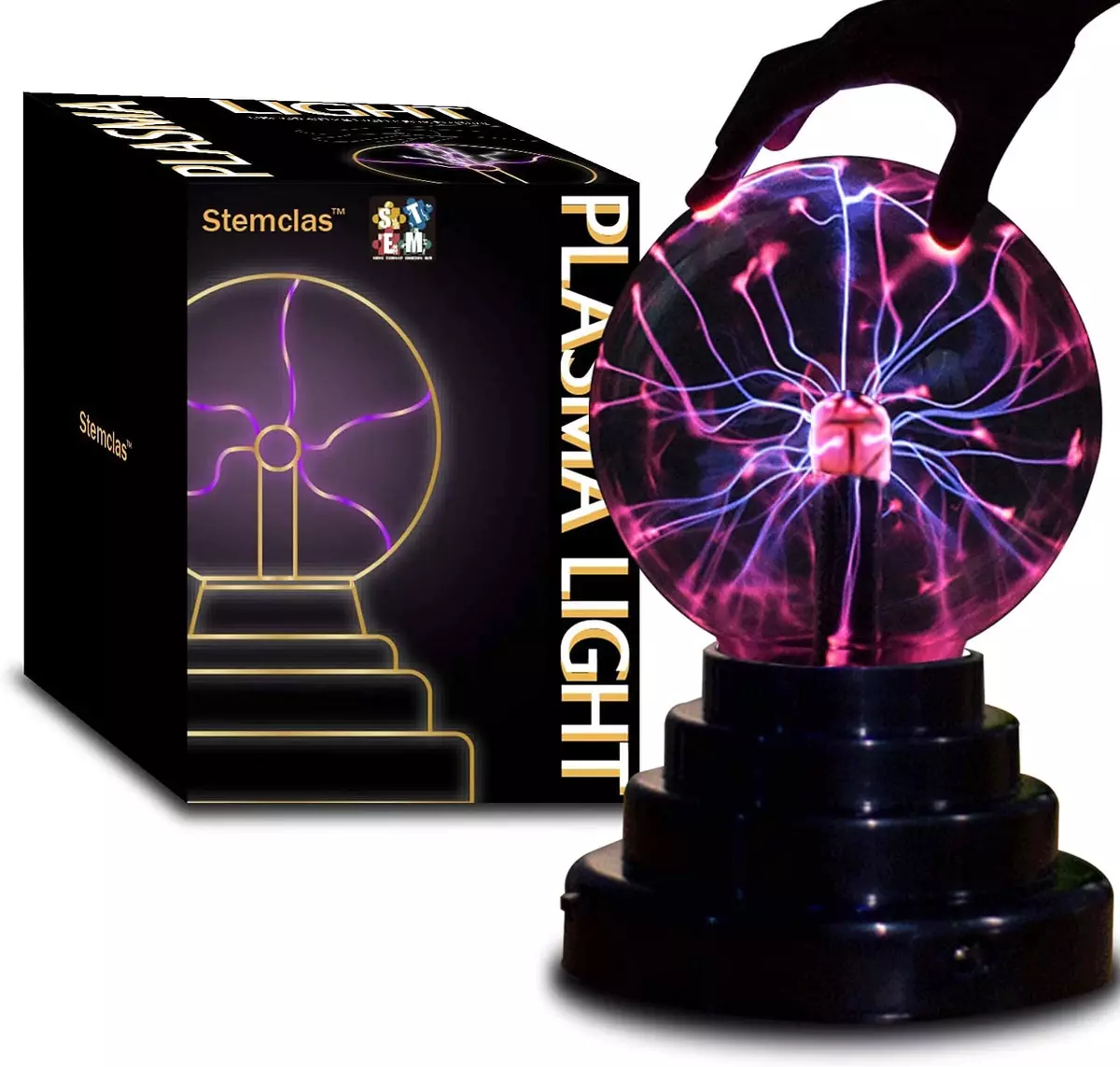 Plasma Ball/Light/Lamp, 3 Inch - Static Electricity Globe Electric  Lightning Bal