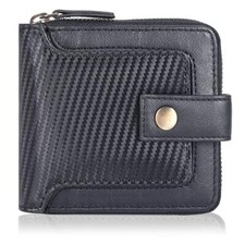 Slim Leather Wallet,RFID Wallets 6 Credit Card Holder Ultra Thin Gift for Mens
