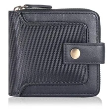 Slim Leather Wallet,RFID Wallets 6 Credit Card Holder Ultra Thin Gift for Mens