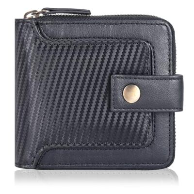 Slim Leather Wallet,RFID Wallets 6 Credit Card Holder Ultra Thin Gift for Mens