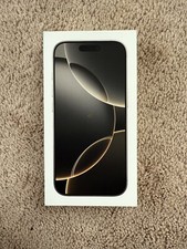 EMPTY BOX  CHARGING CABLE Apple iPhone 16 Pro Natural Titanium 128 GB. NO PHONE
