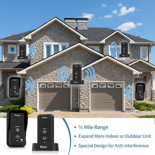 Rechargeable Wireless Doorbell Voice Intercom Door Bell Chime for Home Security - Bild 28 von 56