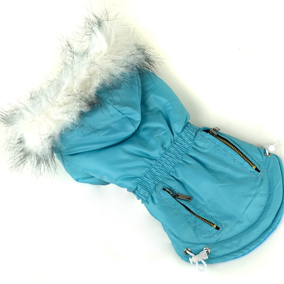 Waterproof Warm Pet Dog Hooded Coats Jacket Outdoor Clothes Winter