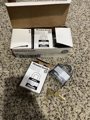 6 Pack Master Lock 15KA 2.5'' Commercial Padlock Keyed Alike 10N808