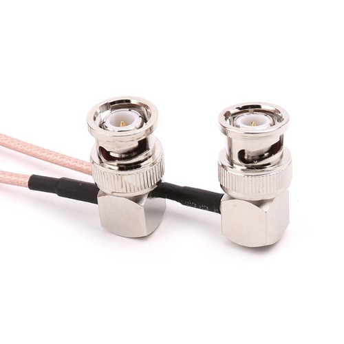 BNC Male Elbow To BNC Male Elbow RG316 Pigtail Cable RF Coaxial Cables Camera Vi - Zdjęcie 2 z 9