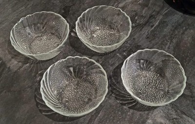 4x Pasabahce Retro Salatschale Dessertschale Glas Schale Salatschälchen Bowl Set
