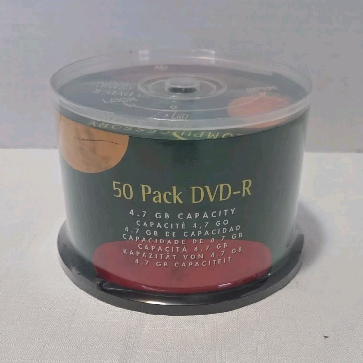 Compucessory DVD-R Blank Discs 4.7GB Capacity 50 Pack Model/MPN 35557