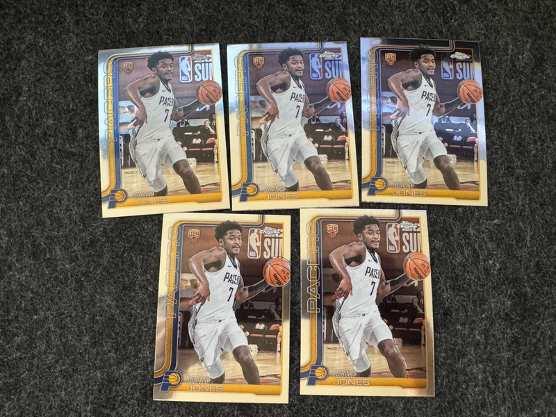 2025-26 Topps Chrome Basketball Cam Jones Lot RC