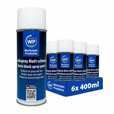 6 x WP Schwarz Matt Autolack Lackspray Spraydose Felgen 400ml
