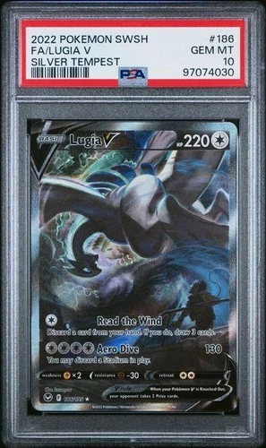 2022 Pokemon Silver Tempest Lugia V #186 PSA 10