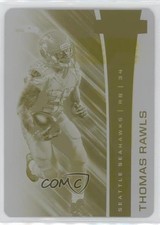 2017 Panini Rookies & Stars Printing Plate Yellow 1/1 Thomas Rawls #9 04u5