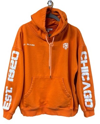 Chicago Da Bears Women s 2XL Hoodie Orange Spelled Out  Chicago Est. 1920  VGC