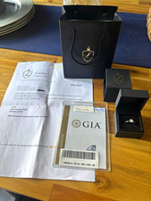 Platinum 0.70ct 6 claw Round brilliant Diamond Solitaire Ring GIA Size L