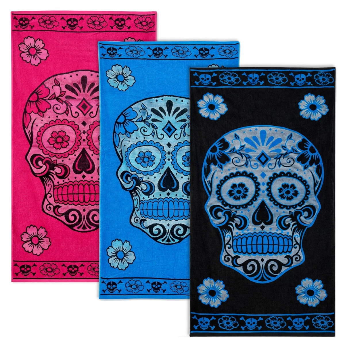 Telo Mare Fantasy Sea Verde, Morbida Spugna 100% Cotone Asciugamano Spiaggia   Beach Towel 1
