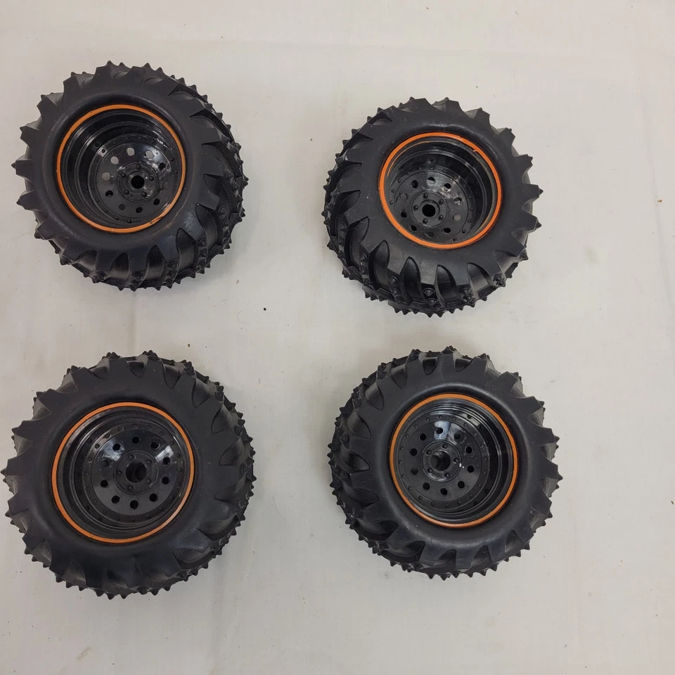 New Bright Ford F-150 4x4 RC Truck Crawler Wheels Lot of 4 Front & Back 3.5" - Image 2 of 4