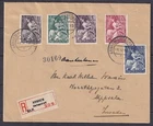 w2800/ Netherlands Registered FDC Cover t/Sweden 1946