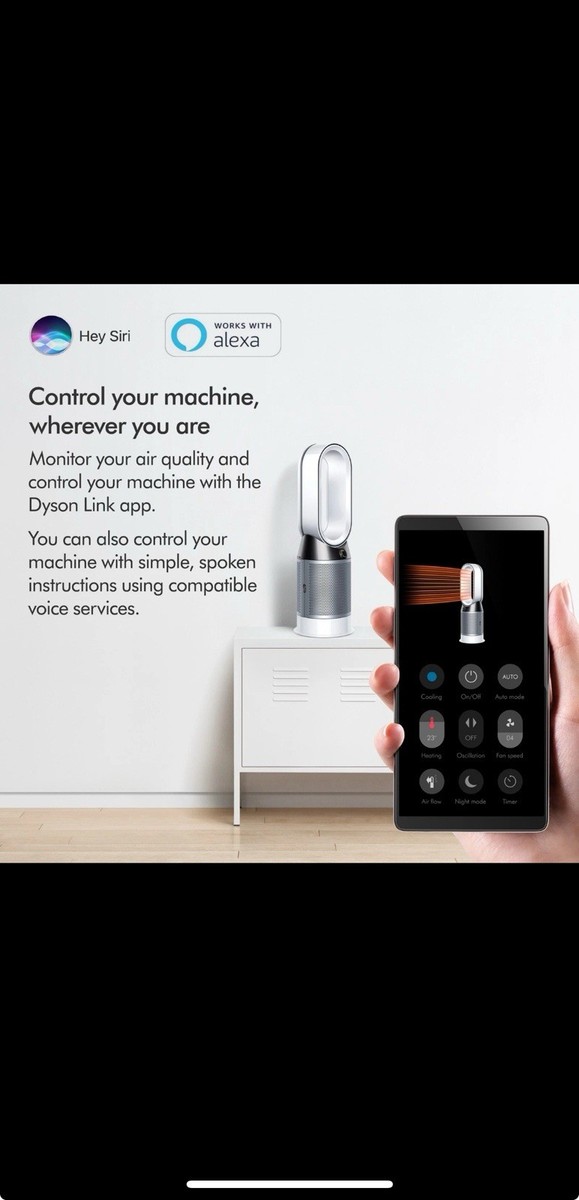 Dyson HP04 Pure Hot + Cool Smart Tower Purifying Heater and