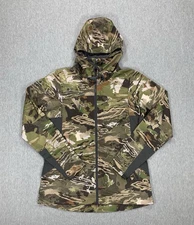 Under Armour Full Zip Hooded Fleece Camo Jacket Scent Blocker Hunting Women's M