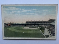 C 1917 Redland Field Ball Park Postcard Cincinnati Reds Stadium