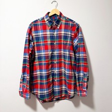 Polo Ralph Lauren Shirt Mens Medium Classic Fit Multicolor Plaid Vibrant Button