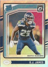 2024 Panini Donruss Optic D.J. James Rated Rookie Silver Prizm SP RC Seahawks