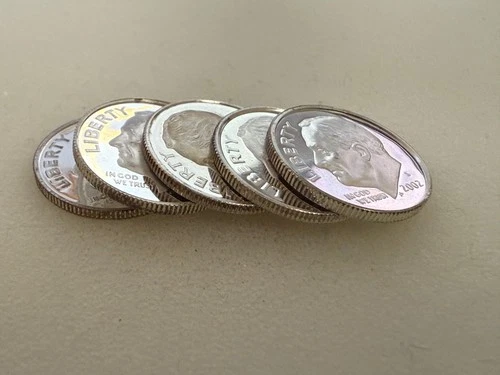 10C Silver (Proof) Roosevelt Dime (2002, 2005, 2006, 2007, 2008 available)