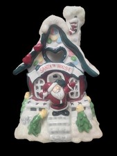 Blue Sky Clayworks Santas Tea Light House Sig...