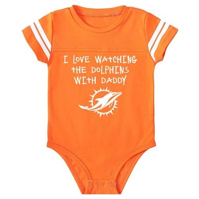 I Love Watching The Dolphins With Daddy Mommy Grandma ETC Bodysuit Outfit