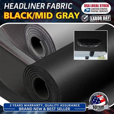 Car Roof Liner Replacement Knit Headliner Fabric Material Foam Backing 60''(W)